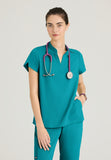 GREYS ANATOMY STRETCH - F 2PKT  Classic   Avery Top  Spandex