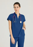 GREYS ANATOMY STRETCH - F 2PKT  Classic   Avery Top  Spandex