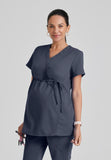 GREYS ANATOMY - F 2PKT  Classic Lilah Top  Natural Stretch