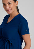 GREYS ANATOMY - F 2PKT  Classic Lilah Top  Natural Stretch