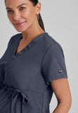 GREYS ANATOMY - F 2PKT  Classic Lilah Top  Natural Stretch