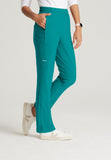 GREYS ANATOMY EVOLVE - F 6PKT  Classic Mid Tapered Cosmo Pant  360 Stretch