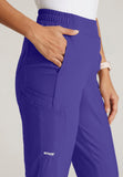 GREYS ANATOMY EVOLVE - F 6PKT  Classic Mid Tapered Cosmo Pant  360 Stretch
