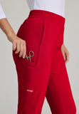 GREYS ANATOMY EVOLVE - F 6PKT  Classic Mid Tapered Cosmo Pant  360 Stretch