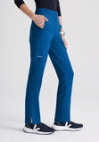 GREYS ANATOMY EVOLVE - F 6PKT  Classic Mid Tapered Cosmo Pant  360 Stretch