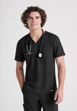 GREYS ANATOMY EVOLVE - M 1PKT  Classic Journey Top  360 Stretch