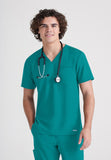 GREYS ANATOMY EVOLVE - M 1PKT  Classic Journey Top  360 Stretch