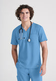 GREYS ANATOMY EVOLVE - M 1PKT  Classic Journey Top  360 Stretch