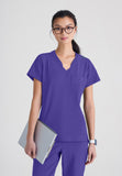GREYS ANATOMY EVOLVE - F 1PKT  Classic   Sway Tuck-In Top  360 Stretch