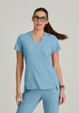 GREYS ANATOMY EVOLVE - F 1PKT  Classic   Sway Tuck-In Top  360 Stretch