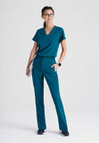 GREYS ANATOMY EVOLVE - F 1PKT  Classic   Sway Tuck-In Top  360 Stretch