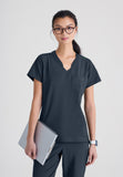 GREYS ANATOMY EVOLVE - F 1PKT  Classic   Sway Tuck-In Top  360 Stretch