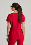 GREYS ANATOMY EVOLVE - F 1PKT  Classic   Sway Tuck-In Top  360 Stretch