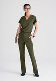 GREYS ANATOMY EVOLVE - F 1PKT  Classic   Sway Tuck-In Top  360 Stretch