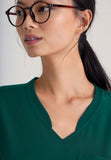 GREYS ANATOMY EVOLVE - F 1PKT  Classic   Sway Tuck-In Top  360 Stretch