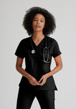 GREYS ANATOMY STRETCH - F 1PKT  Classic   Bree Top  Spandex
