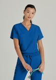GREYS ANATOMY STRETCH - F 1PKT  Classic   Bree Top  Spandex