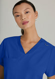 GREYS ANATOMY STRETCH - F 1PKT  Classic   Bree Top  Spandex