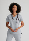 GREYS ANATOMY STRETCH - F 1PKT  Classic   Bree Top  Spandex
