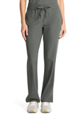 Mid Rise Drawstring Straight Leg