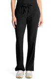 Mid Rise Drawstring Straight Leg