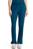 Mid Rise Drawstring Straight Leg