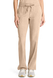 Mid Rise Drawstring Straight Leg