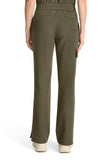 Mid Rise Drawstring Straight Leg