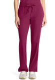 Mid Rise Drawstring Straight Leg