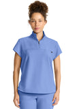 Women's Zip Collar Top