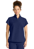 Women's Zip Collar Top