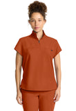 Women's Zip Collar Top